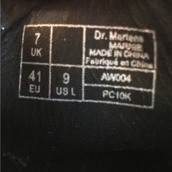 Dr. Martens Black and Red Plaid Brogues - Picture 5 of 11